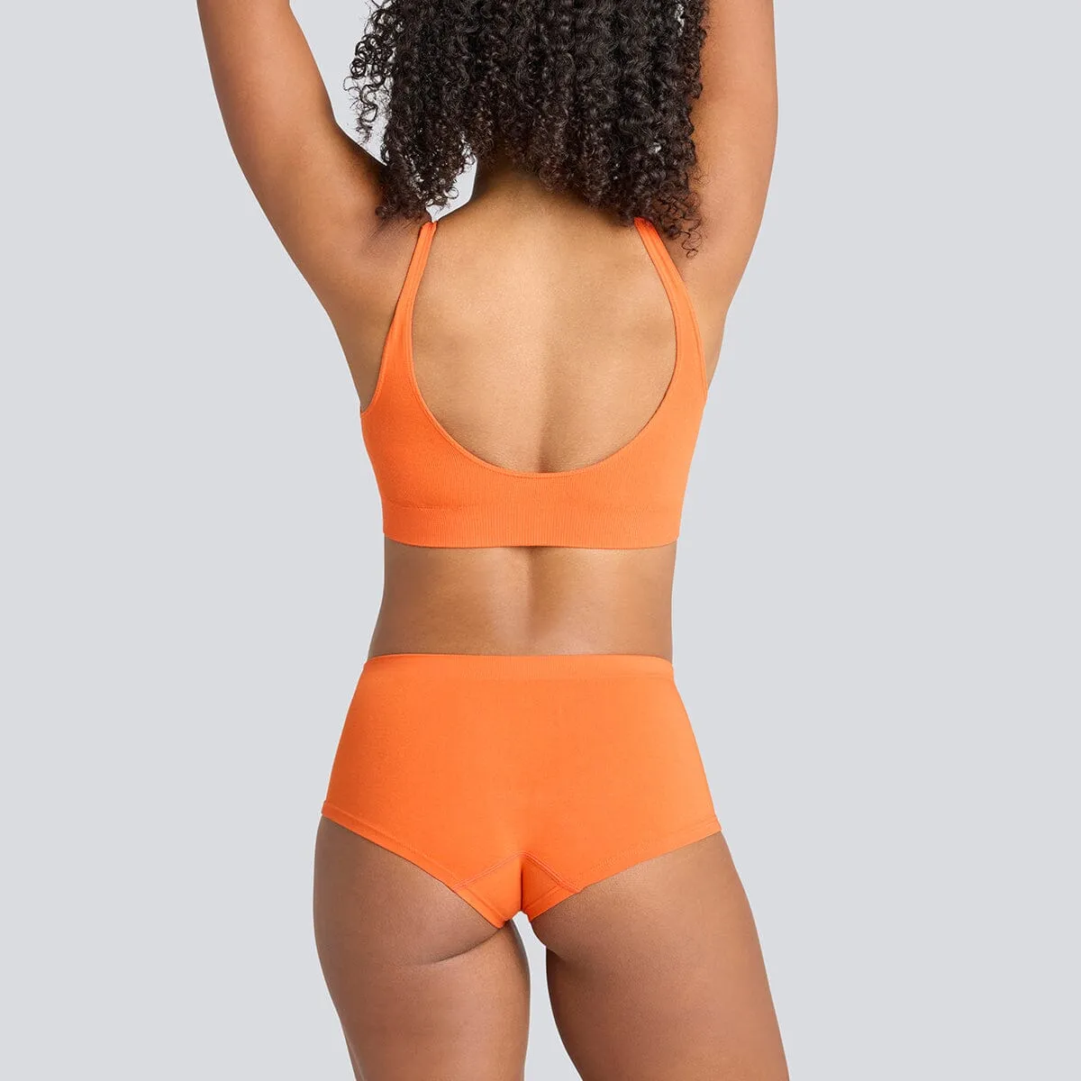 Women's SmoothFit Boyleg - Orange Crush